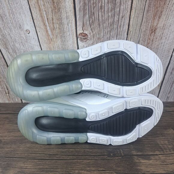 Nike Air Max 270 Running Shoes Women's Sz 11 White Black AH6789-100 (VGC) - Picture 6 of 8